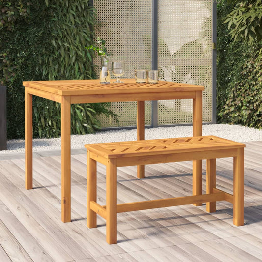 Garden Dining Table 90x90x74 cm Solid Wood Acacia - Outdoor Tables