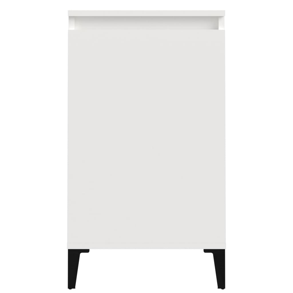 Bedside Cabinet High Gloss White 40x35x70 cm Engineered Wood - Bedside Tables