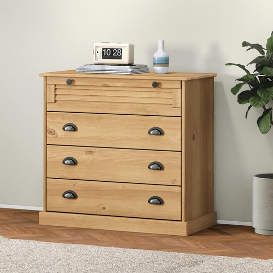 Chest of Drawers VIGO 80x40x76 cm Solid Wood Pine - Chest of drawers