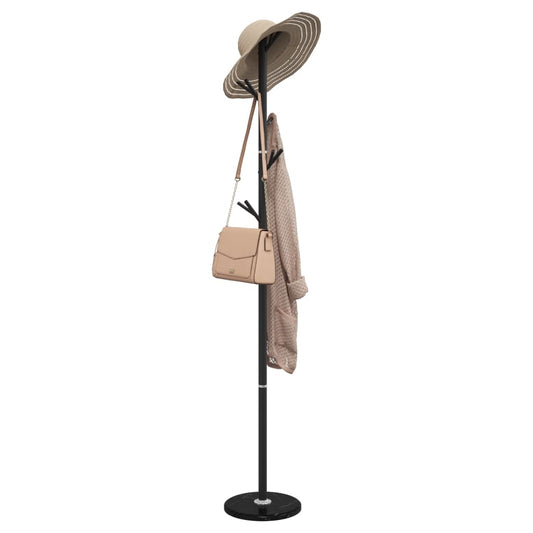 Coat Stand Black 175 cm Powder-coated Iron - Coat & Hat Racks