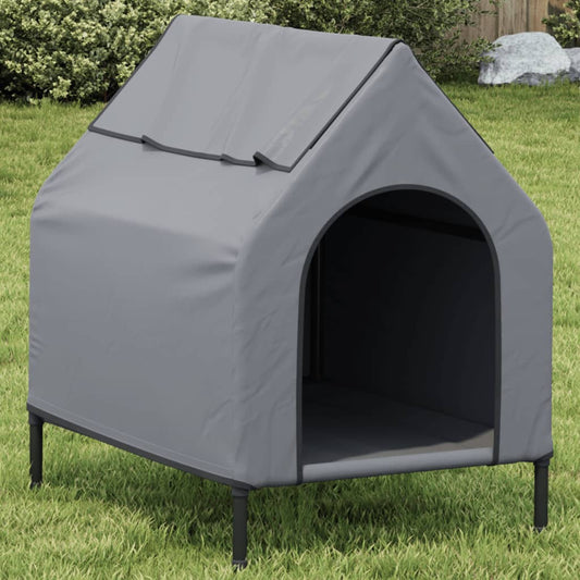 Dog House Anthracite Oxford Fabric and Steel - Dog Houses