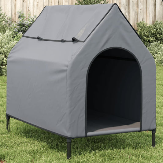 Dog House Anthracite Oxford Fabric and Steel - Dog Houses