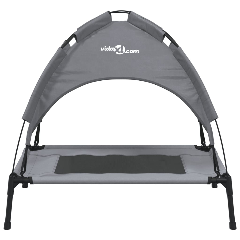 Dog Bed with Canopy Anthracite Oxford Fabric and Steel - Dog Beds