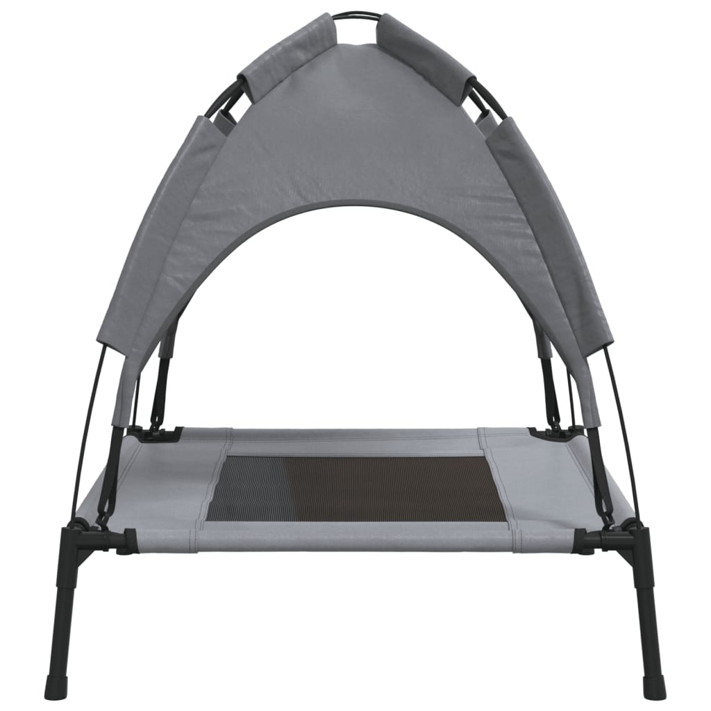 Dog Bed with Canopy Anthracite Oxford Fabric and Steel - Dog Beds