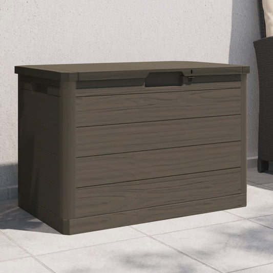 Outdoor Cushion Box Brown 77.5x44.5x53 cm Polypropylene - Outdoor Storage Boxes