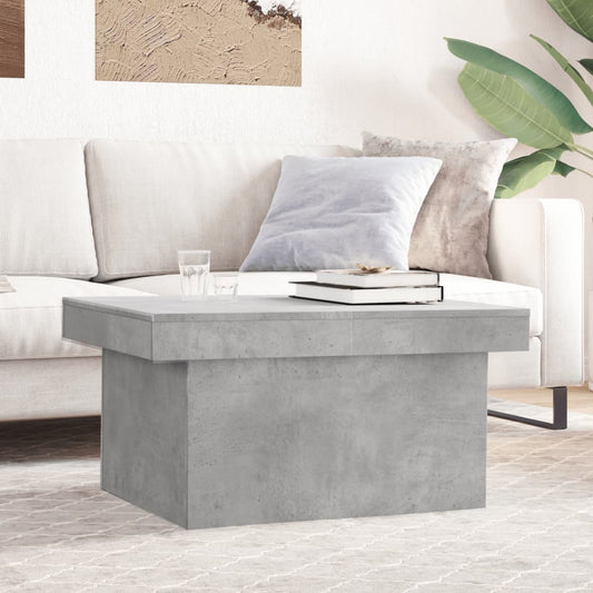Coffee Table Concrete Grey 80x55x40 cm Engineered Wood - Coffee Tables
