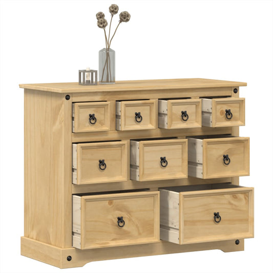 Chest of Drawers Corona 103x46x83 cm Solid Wood Pine - Storage Chests