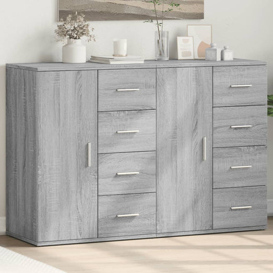 Sideboards 2 pcs Grey Sonoma 59x39x80 cm Engineered Wood - Buffets & Sideboards